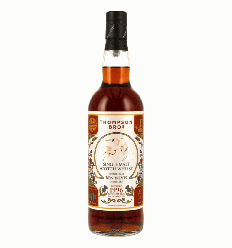 Ben Nevis 1996 - 29 Jahre Refill Sherry Butt No. #1497 mit 48,4% von Thompson Bros. - single Malt scotch Whisky